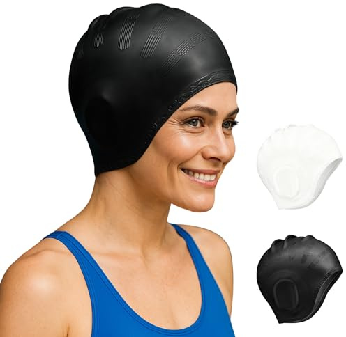 Cuffia Nuoto in Silicone Premium – Taglia Unica per Adulti e Ragazzi | Vestibilità Confortevole, Protezione dal Cloro, Non Schiaccia le Orecchie – Disponibile in Vari Colori - No Logo