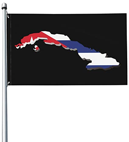 Mappa Della Bandiera Di Cuba Bandiere Da Giardino Durevole Bandiera Da Cortile Divertente Garden Flag Per All'Aperto Esterni Fattoria 90X150Cm