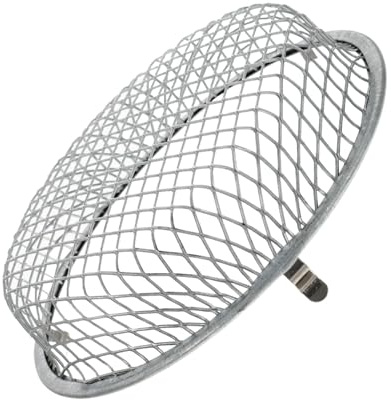 FONDOTIN Cubierta Protectora de Lámpara para Reptiles de Acero Inoxidable Blanco, Fácil de Instalar y Proteger Luces en Terrarios de Reptiles