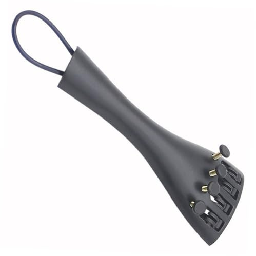 Alipis Feinstimmer Saitenhalter Schwarzes Geigenzubehör aus Aluminiumlegierung Violin Einfach zu Justieren für 3/4 und 4/4 Violine für Violinliebhaber