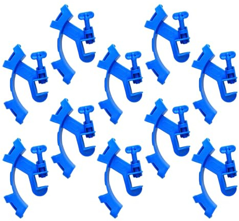 DIKACA 10Pcs Aquarium Tube Clamp Set Water Pipe Hose Clips for Fish Tank Water Change and Pipe Fixing