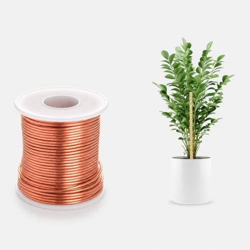 Kupferspule, Elektrokultur Gardening Kupferdraht,20m, 16 Gaugee, 99,9% Reiner Kupferdraht,für Gartenarbeit, Gemüseanbau,Elektrotechnik und DIY Handwerk