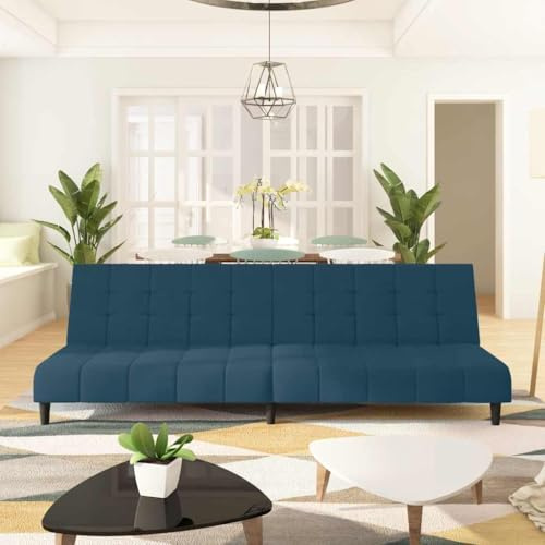 KKgypkn Sofa Bett für Gästezimmer und Sofa zum Ausziehen für kleine Wohnungen als Komfortables Zweisitzer Schlafsofa mit Bett