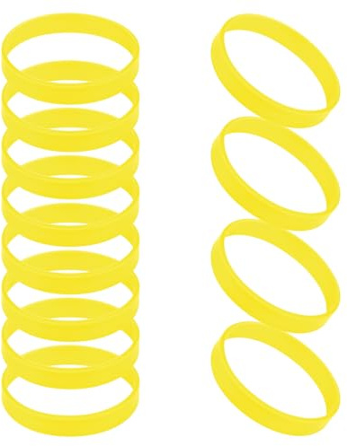 GOGO 12 Pezzi di Braccialetti di Gomma per Bambino, Braccialetti in Silicone, Accessori per Feste, Braccialetto Elastico Multicolore