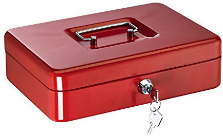 ALCO-Albert 842-12 Caissette à monnaie, 250 x 170 x 75 mm, rouge