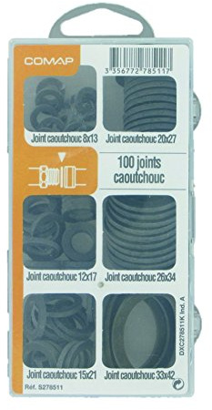 Comap Coffret de 100 joints caoutchouc pour sanitaire