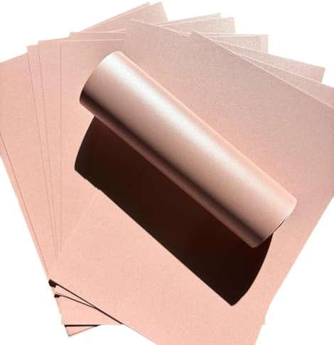 10 Blatt Rose Silber Pink A4 Karte Perlglanz Schimmer Dekorativ Doppelseitig 300gsm