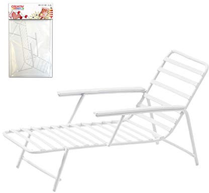 CREATIV DISCOUNT Miniatur- Liege, ca.12,5 cm, weiß