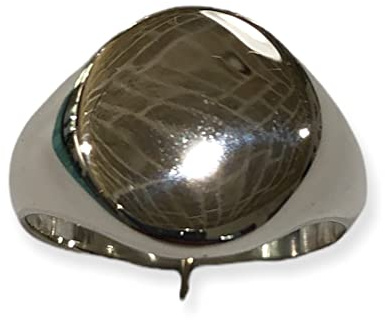 Corsano Laboratorio Orafo Anello Chevalier Sigillo ovale da mignolo in argento 925% (12)