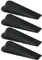 A1SONIC® 4 Pack Door Stoppers Door Wedges Door Stop Wedges (Black)