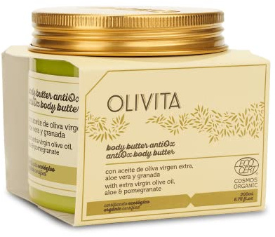 Chinata Olivita Antiox Body Butter - Moisturising Cream for the Body - Organic Cosmetics - Natural Cosmetics - Made in Spain - 200 ml