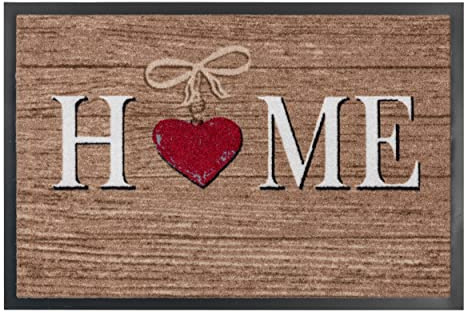 Astra rutschfeste Fußmatte innen Türvorleger - Pflegeleichte Schmutzfangmatte waschbar Fußabtreter - Homelike Sauberlaufmatte 40x60 cm Home beige