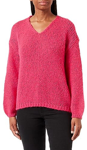 VERO MODA Vmada LS V-Neck Pullover Ga Noos Suéter pulóver, Fucsia y Morado, M para Mujer