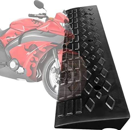 Bordsteinrampe aus Gummi für Motorrad/Roller/Handwagen/Ladewagen, Schwellenrampe für Rollstuhlzugang, Türen, Stufen, Treppen, Höhe: 10 cm