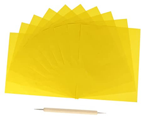 EXCEART Kreuzstich Transferpapier 10 Stück Wasserlöslich 28,5x23cm Für Nähprojekte Mehrfach Verwendbar Geeignet Für Anfänger Und Profis
