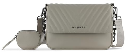 bugatti Sira Schultertasche für Damen - edle Umhängetasche mit Kette
