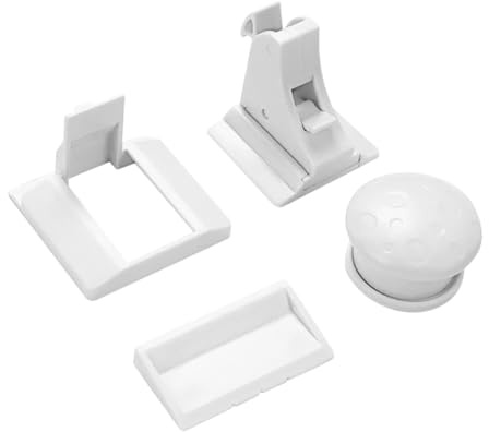 SHOWERORO 4 Stück Magnetische Schrank Sicherheitsschlösser Für Kinder Mit 1 Schlüssel Unsichtbare Möbelschlösser Für Schubladen Und Türen Schutzvorrichtung Babyprodukte