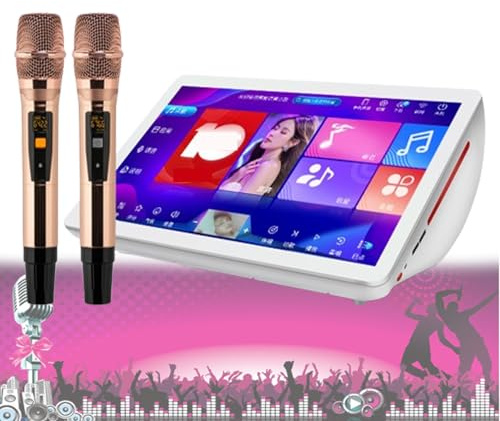 Nueva Máquina De Karaoke, Configuración De Efectos De Sonido DSP, 27 Idiomas, Pantalla Capacitiva De 19,5 Pulgadas, Pantalla Táctil Capacitiva LED, Micrófono Inalámbrico Profesional, Descarga Gratuita