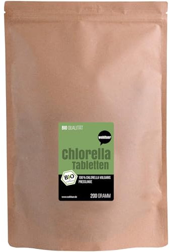 Wohltuer Bio Roh Chlorella Rohkostqualität (DE-ÖKO-006) 500 Tabletten a 400mg