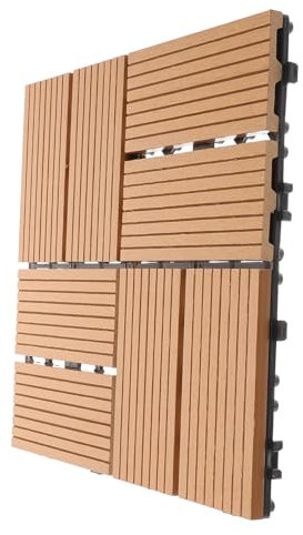 DIYEAH Bodenplatten Für Gartenfliesen Dekorative Ineinandergreifende Terrassenfliesen Einfach Zu Installierender Bodenbelag Für Balkon Und Zuhause Selbst Zusammenzubauende