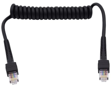 CY Networking RJ45 Cat6 8P8C UTP, Stecker auf Stecker, dehnbares Spiralkabel, LAN-Ethernet-Netzwerk-Patchkabel (100 cm)