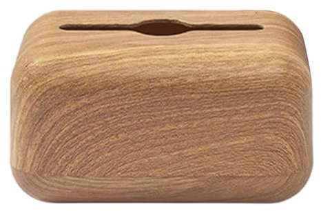 Tissue Holder - Cosmetic Tissue Holder, Refillable Tissue Box | Wood Grain Tissue Box, Stylish and Exquisite Multipurpose Tissue Box for Bathroom, Camer