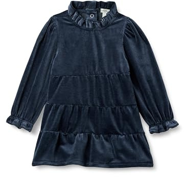 Amazon Essentials x Sofia Grainge Mädchen Langärmliges Cordkleid, Marineblau, 4 Jahre