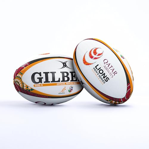 Gilbert Balon Rugby Lions Series Replica Oficial, Talla 5, Lions Series Rugby Replica
