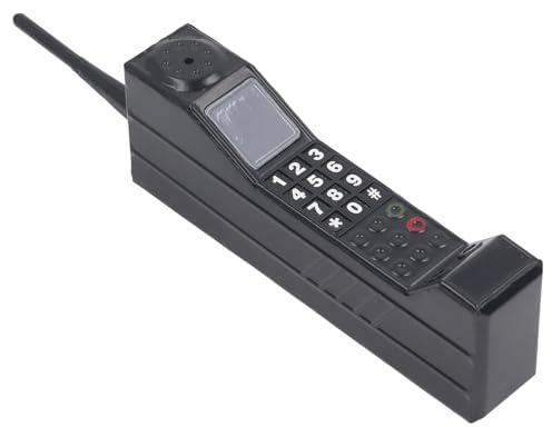 ViaGasaFamido Retro Brick Cell Phone Ornament, 80s 90s Phone Prop Portable Retro Mobile for Home Living Stage Restaurant Photography Props