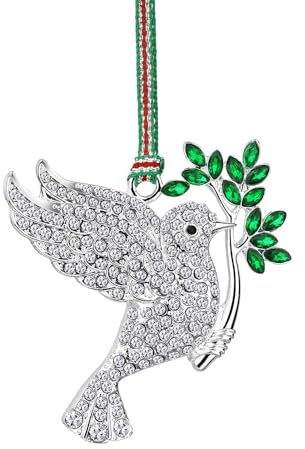 Newbridge Silverware LS216 Dove with Olive Branch Christmas Tree Decoration