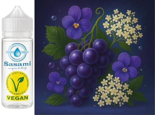 Midnight Bloom - violette raisin & fleur de sureau arôme concentré - Vegan - Sasami - 100 ml