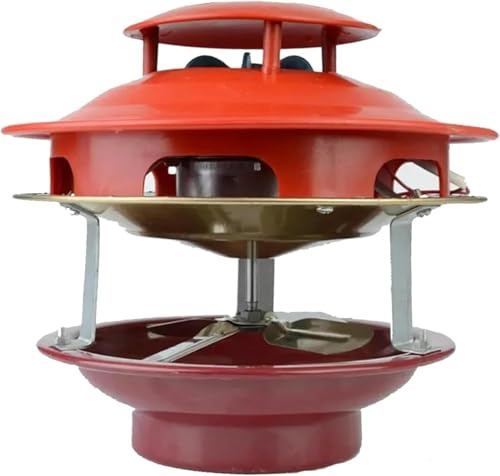 REHOOF Rauchabzug Ventilator,Kaminabzugsventilator,80W Schornsteinrauchabsauger Kamin Ventilator Rauchsauger Schornstein Lüftungs Ventilatoren Für Schornsteinrohr,Vermeiden Einen Rückstrom Von Rauch