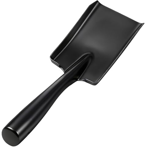BESPORTBLE Pala da Giardino in Acciaio Manganese Resistente, Paletta Piccola Multifunzione per Giardinaggio, Spiaggia e Cenere Impugnatura Ergonomica, Utensile Manuale per Esterni