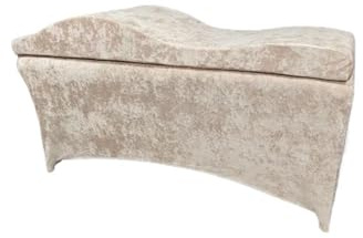 DKJAHSEK Matratze FüR SchöNheitssalons Gebogene Lashbed Topper Memory Foam Matratze Wimpern Schönheit Salon Wimpern Bett(Ivory)