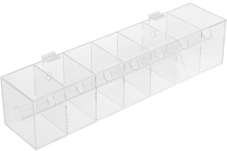 Zerodeko Distributeur D’étiquettes Mural Transparent Acrylique | Compartiments Segmentés, Retrait Fluide des Autocollants, Bords Arrondis et Format Mural Peu Encombrant
