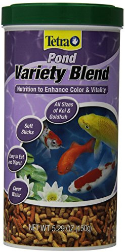 Tetra Pond Variety Blend Fish Food for Color & Vitality, 5.29 oz