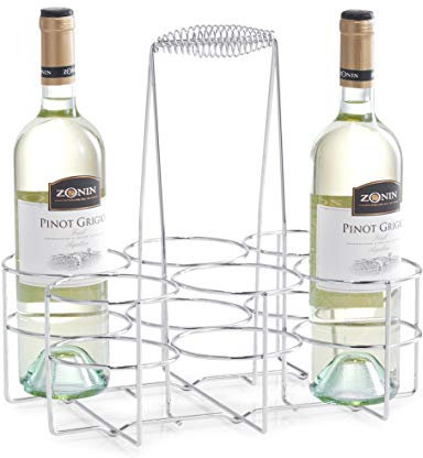 Zeller Flaschenhalter für 6 Flaschen, Chrom 32x22x31