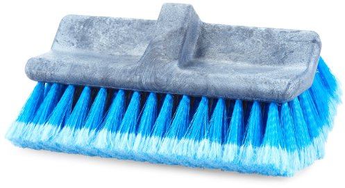 000213 Waschbürste Profi für Teleskopstange | Mit den Maßen von 20 x 20 cm und einem abgewinkelten Design | Perfekt für schwer zugänglicher Flächen |