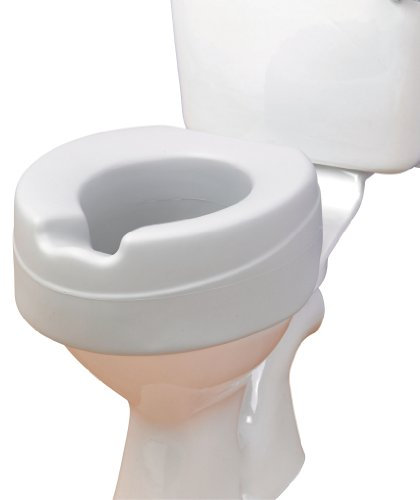 HOMECRAFT Foam Raised Toilet Seat – Comfy Soft Portable Toilet Riser for Elderly & Disabled, Foam Toilet Seat Cushion with 11cm Height – No Lid, Lightweight Toilet Aid for Limited Mobility