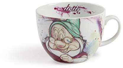 Egan Tazza Colazione Collezione Disney 7 Nani. Oggetto Realizzato in Porcellana di Colore Bianco e Turchese. Dimensione: 9X12X14,5 cm. La referenza è PWS03/1DO