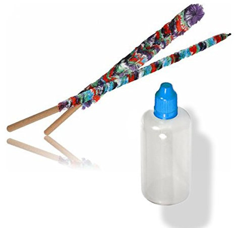 Pflege-Set für Panflöte mit zwei Holz-Stäbe, 50ml Vaseline-Care Öl und Anleitung