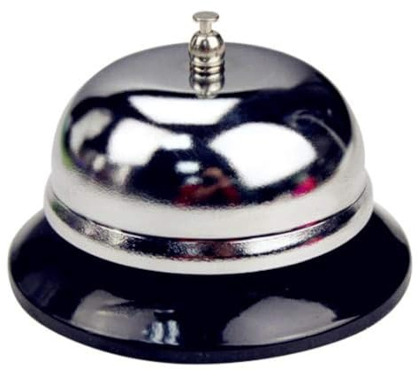 Campanello Ristorante,Servizio Bell Campana da cucina in acciaio inossidabile per servizio di chiamata campana Servizio a mano servizio maggiordomo Reception cameriere Negozio contatore Dramma Gioco