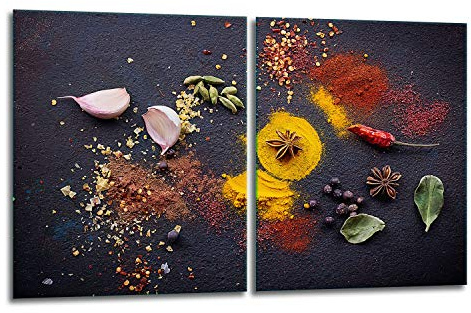 TMK - Lot de 2 cache-plaques de cuisson - 40 x 52 cm - Protection anti-éclaboussures - Plaque en verre - Pour plaque vitrocéramique