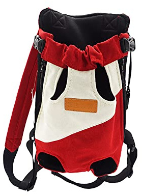 Tragetasche für Hunde und Katzen, atmungsaktiv, für Reisen, tragbar, für kleine und mittelgroße Hunde, Katzen, Welpen, verstellbare Tasche für Outdoor, Radfahren, Reisen, XXL