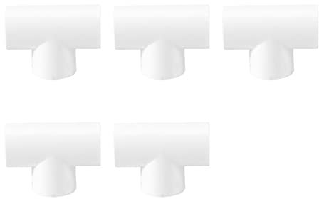 20 mm PVC-T-Stueck 3-Weg-Wasser-Rohr-Adapter Stecker 5 Stueck