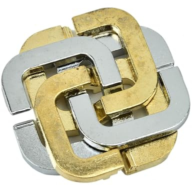 Puzzle Lock Pädagogisches Spielzeug, Metalldraht Puzzle Set Rätsel IQ Test Entflechtung Entsperren Interlock-Spiel Zaubertrick Vierblättriges Kleesperre für Parteibevorzugung Erwachsen