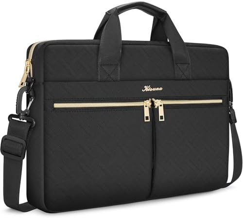KIZUNA Laptoptasche 15 16 Zoll Notebook Tasche Laptop 15.6 Für MacBook Pro 16 M3/16 Lenovo IdeaPad 5 Pro/Flex 5 & 5i/IdeaPad 3i/Legion Pro 5/Legion Slim 5i/HP/Huawei/Dell Hülle Sleeve Bag,Schwarz