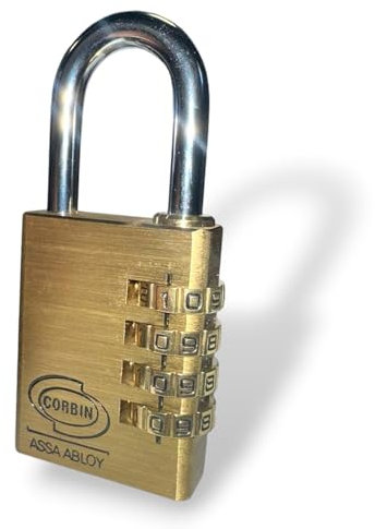 Lucchetto Kombo apertura con combinazione di numeri CORBIN PL020-30 mm.
