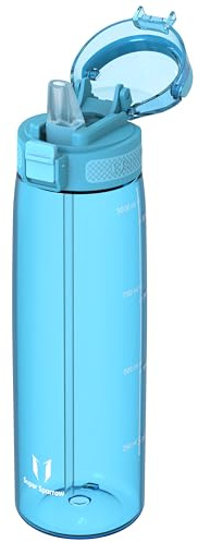 Sparrow Trinkflasche mit Strohhalm - Tritan Wasserflasche 500ml, 750ml, 1L | Flasche, Auslaufsicher, Spülmaschinenfest, BPA-Frei, Langlebig, Fahrrad, Fitness, Leicht, Schule, TouchSip