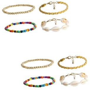VALICLUD 8 Stk handgefertigte Muschelkette armkette damen armband für frauen Halsketten für Frauen handgemacht Perlenkette freundschaftsarmbänder Frauen Shell Halskette